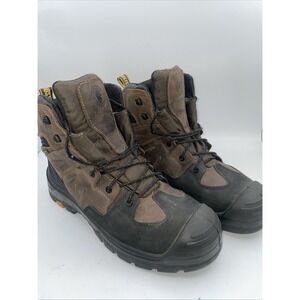 Rock Rooster Men Brown Steel Toe Boots Size 13 Slip Water Resistant Industrial